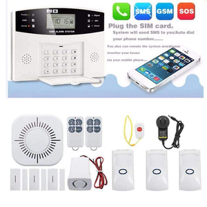 Planet Gates Intelligent GSM Alarm System Wireless APP Control LCD GSM SMS Burglar Alarm System Kit Auto Dialer Home Security Protection Safe