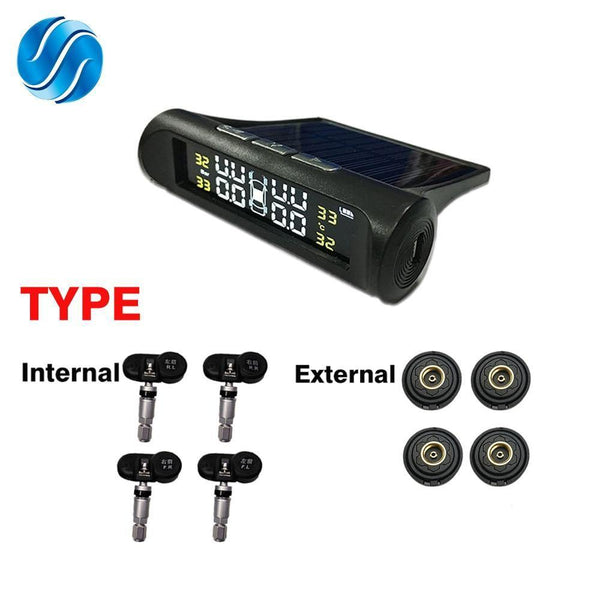 Planet Gates Internal TPM Tire Pressure Sensor Alarm Monitor System Internal / External Tire Temperature Sensor Wireless Pressure Sensor