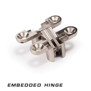 Invisible Hinge 180 Degree zinc Alloy material nickel color Invisible Folding Door Soss Hinge (nickel)