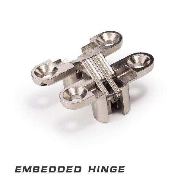 Invisible Hinge 180 Degree zinc Alloy material nickel color Invisible Folding Door Soss Hinge (nickel)