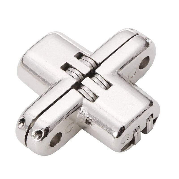 Invisible Hinge 180 Degree zinc Alloy material nickel color Invisible Folding Door Soss Hinge (nickel)