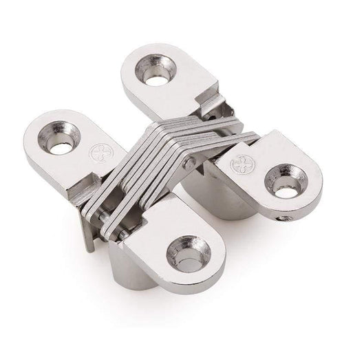 Invisible Hinge 180 Degree zinc Alloy material nickel color Invisible Folding Door Soss Hinge (nickel)
