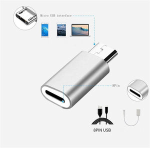 Planet Gates IOS 8Pin to Micro USB Android Phone Cable Adapter Charger Converter for Iphone Apple X 6 6S 7 8 Plus Mobile Phones Cable