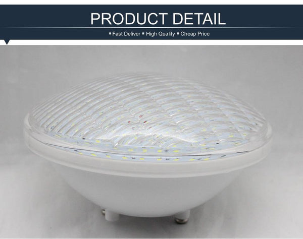 Ip68 Led Swimming Pool Light Par56 Led Waterproof Underwater Light 24W 36W RGB+Remote Controller Pond Lights AC DC 12V Piscina
