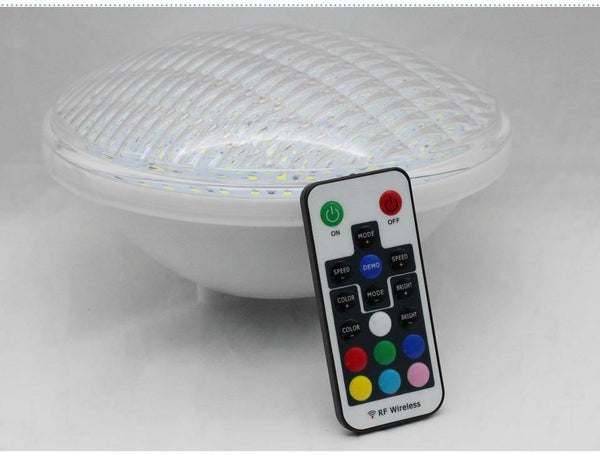 Ip68 Led Swimming Pool Light Par56 Led Waterproof Underwater Light 24W 36W RGB+Remote Controller Pond Lights AC DC 12V Piscina