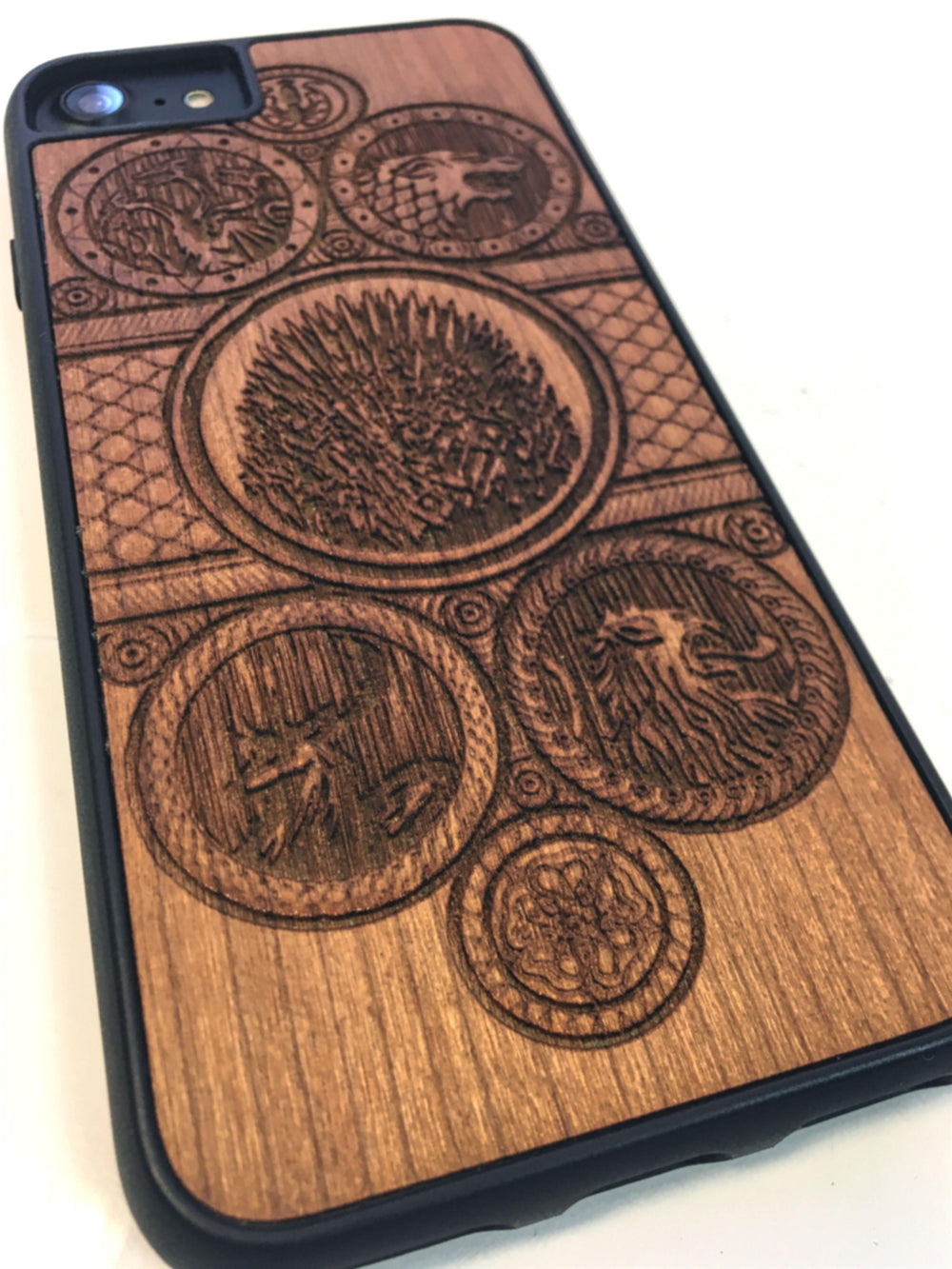 Planet Gates iPhone 5/5S/SE / Black MMORE Wood Phone case - Phone Cover - Phone accessories