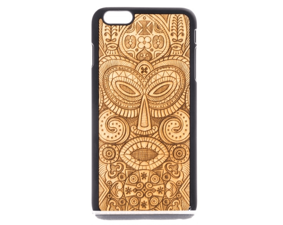 Planet Gates iPhone 5/5S/SE / Black MMORE Wood Tribal Mask Phone case - Phone Cover - Phone accessories