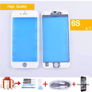 Planet Gates iPhone 6S Touch Screen Digitizer GLASS Lens panel Front LCD panel with frame bezel for iphone6S External LCD glass tools