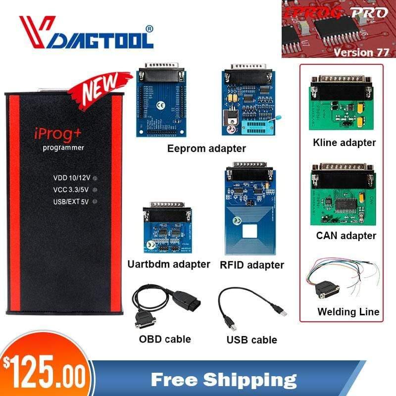 Planet Gates Iprog+ Key Programmer Support IMMO + Mileage Correction + Airbag Reset Iprog Pro Till 2019 Replace Carprog/Digiprog/Tango