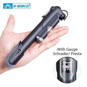Planet Gates IQ309 Portable Bicycle Pump Mini Hand Pump Cycling Air Pump Ball Toy Tire Inflator Schrader Presta Valve MTB Mountain Bike Pump
