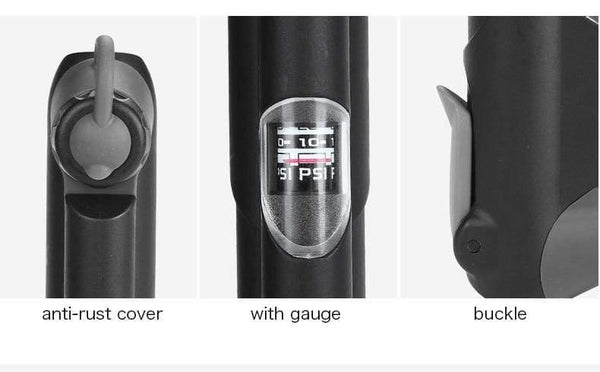 Planet Gates IQ309 Portable Bicycle Pump Mini Hand Pump Cycling Air Pump Ball Toy Tire Inflator Schrader Presta Valve MTB Mountain Bike Pump