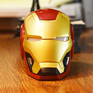 Planet Gates Iron Man Wireless Bluetooth Speaker, Bass Portable Outdoor Speaker, Support TF Card Use, Compatible With FM