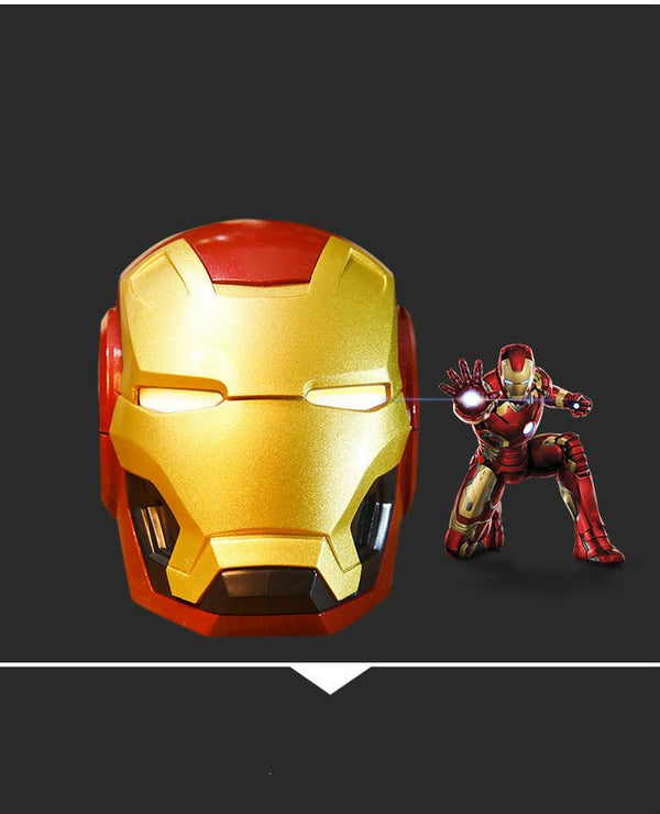 Planet Gates Iron Man Wireless Bluetooth Speaker, Bass Portable Outdoor Speaker, Support TF Card Use, Compatible With FM