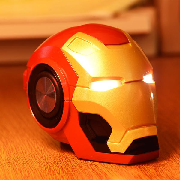 Planet Gates Iron Man Wireless Bluetooth Speaker, Bass Portable Outdoor Speaker, Support TF Card Use, Compatible With FM