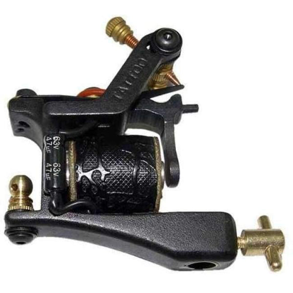 Planet Gates Iron Tattoo Guns T-Dial Tattoo Machine 10 Wrap Coils Tatoo Machines Liner For Tattoo Supplies Free Shipping