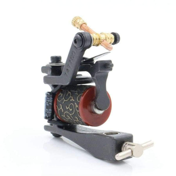 Planet Gates Iron Tattoo Guns T-Dial Tattoo Machine 10 Wrap Coils Tatoo Machines Liner For Tattoo Supplies Free Shipping