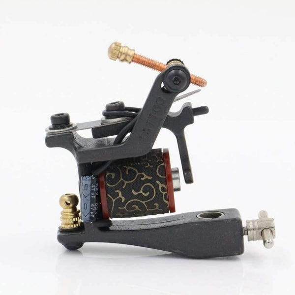 Planet Gates Iron Tattoo Guns T-Dial Tattoo Machine 10 Wrap Coils Tatoo Machines Liner For Tattoo Supplies Free Shipping
