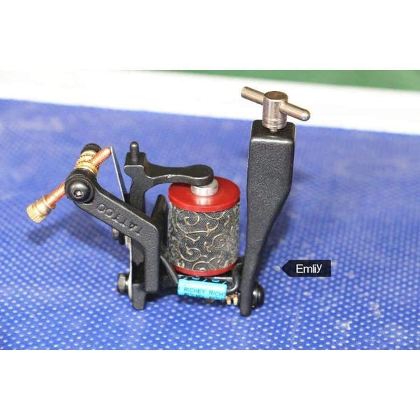 Planet Gates Iron Tattoo Guns T-Dial Tattoo Machine 10 Wrap Coils Tatoo Machines Liner For Tattoo Supplies Free Shipping