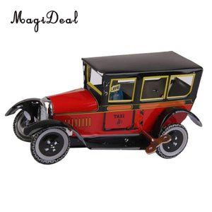 Planet Gates Iron Wind Up Taxi Model with Key for Collectible Car Ccollector Gift Children Classic Toy Enthusiast Classroom Decor