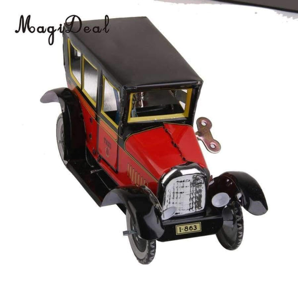 Planet Gates Iron Wind Up Taxi Model with Key for Collectible Car Ccollector Gift Children Classic Toy Enthusiast Classroom Decor