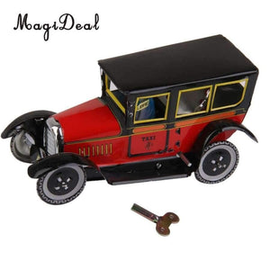 Planet Gates Iron Wind Up Taxi Model with Key for Collectible Car Ccollector Gift Children Classic Toy Enthusiast Classroom Decor