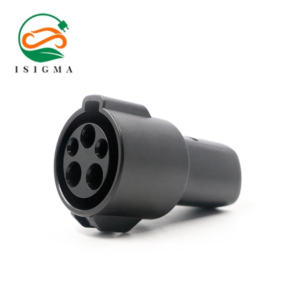 Planet Gates ISIGMA EV Charger Electric Car Adapter EVSE Charing SAE J1772 Socket Type1 Inlet to Tesla Female Connector 16A 32A 1 Phase
