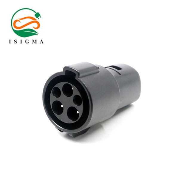 Planet Gates ISIGMA EV Charger Electric Car Adapter EVSE Charing SAE J1772 Socket Type1 Inlet to Tesla Female Connector 16A 32A 1 Phase