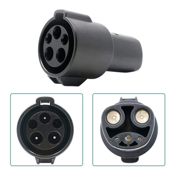 Planet Gates ISIGMA EV Charger Electric Car Adapter EVSE Charing SAE J1772 Socket Type1 Inlet to Tesla Female Connector 16A 32A 1 Phase