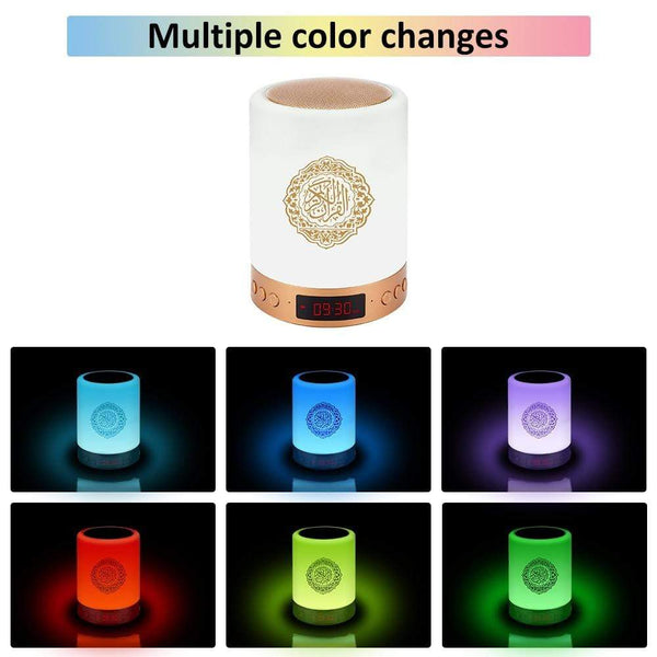Planet Gates Islamic Wireless Portable Quran Speaker LED Night Light Koran Lamp With AZAN Clock Mp3 Player Muslim Gift Veilleuse Coranique