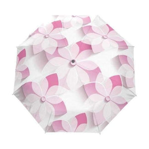 Planet Gates item9 / China Automatic 3D Floral Guarda Chuva White Chinese Sun Umbrella 3 Folding Umbrella Rain Women Anti UV Outdoor Travel Sombrinha
