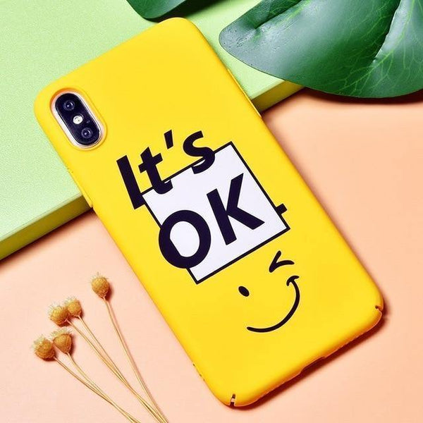 Planet Gates ITS OK / i7 Plus (i8 Plus) TOMKAS BOSS Funny Case for iPhone X Xs 7 8 Plus Luxury Cute Cartoon Hard Back Cover Phone Case for iPhone 6 S 6s Plus Coque