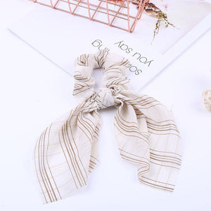 Chiffon Ribbons Hairband Elastic Hair Rope Hair Tie Floral Scrunchie Women Ponytail Holder Rubber Headbands Accessories