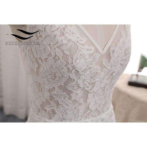 Planet Gates Ivory / 6 / 100cm Backless Sexy Chiffon Chapel Train Long Cap Sleeves Wedding Dress Mermaid Real Photos Bridal Gown 2018 SLD-W593