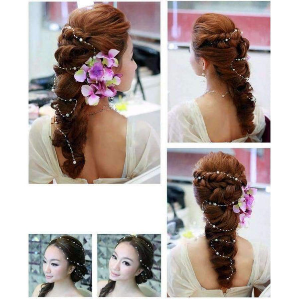 Planet Gates Ivory 60m/roll pearls Beads chain Garland Wedding Centerpiece flower/ Crafting DIY accessory / Bride hair decoration