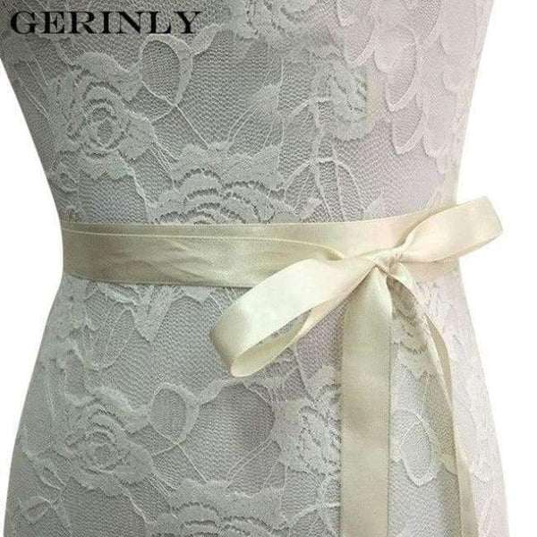 Planet Gates Ivory Women Bridal Belts 7 Color High Quality Rhinestone Ribbon Cummerbunds Bride Bridesmaid Waist Belt Wedding Dress Bead Flower Sash