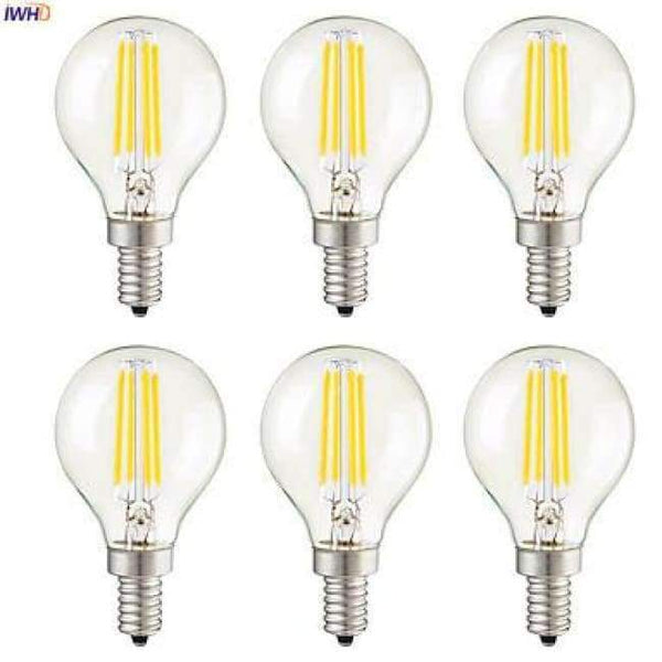 Planet Gates IWHD Bombilla Dekorace Vintage Retro Žárovky 4W G45 Filament LED Edison Žárovka Ampoule Gloeilamp E14 E27