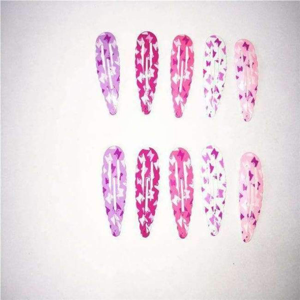 Planet Gates J 50Pcs Fashion Girl Bow Hairpin BB Clip Children Barrette Metal Hairpins Cartoon Flower Hairgrip Women Jewelry Hair Accessories