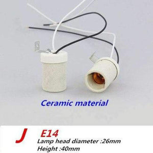 Planet Gates J / E14 Led Bulb E14 socket ceramic plastic Lamp Bases holder  lantern chandelier lamp holder lighting accessories