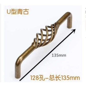 Planet Gates J European bronze birdcage drawer Pulls cupboard door knobs and handles wine cabinet shoe wardrobe handles Furniture Hardware