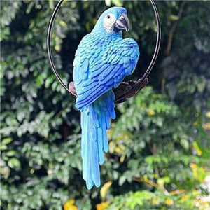 Planet Gates J Resin Realistic Modeling Imitation Parrot Micro Landscape Gardening Supplies Accessories Garden Outdoor Patio Decoration