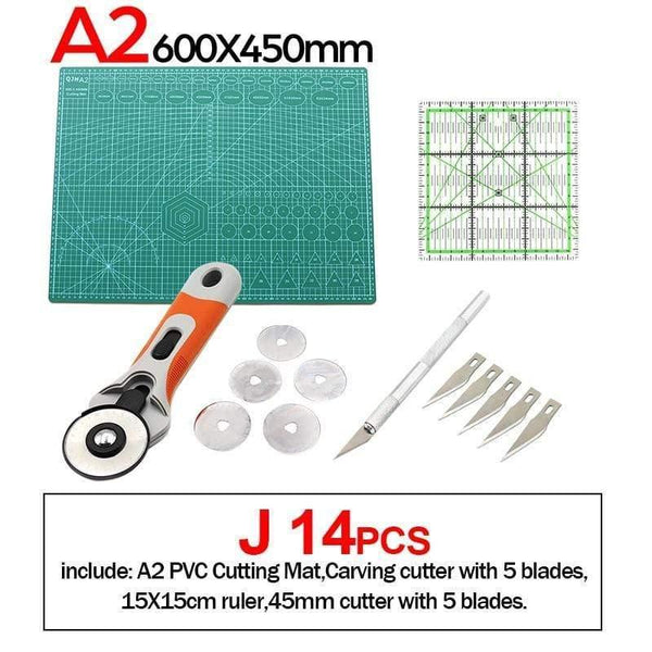 Planet Gates J set A1A2A3A4 PVC Cutting Mat DIY Leather Craft Tool Double-sided Self-healing Mat Bottom Plate Cutting Patchwork Sewing Tool Set