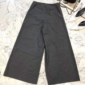 Planet Gates jacket / S Women pants sets 2018 autumn long sleeve jacket and wide leg pants suits women striped sets