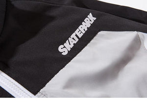 Planet Gates Jacket Windbreaker Men Colorful Patchwork Jacket Coat Casual Zip Up Harajuku Track Jacket Streetwear