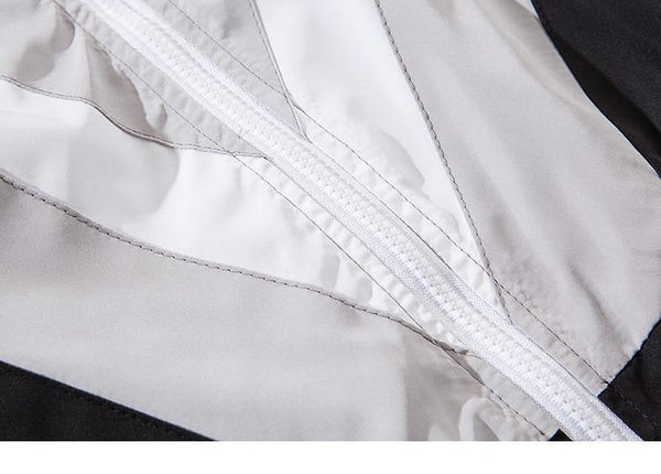 Planet Gates Jacket Windbreaker Men Colorful Patchwork Jacket Coat Casual Zip Up Harajuku Track Jacket Streetwear