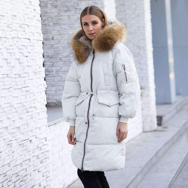 Planet Gates Jacket Women 2018 Female Parka With Large Real Raccoon Fur Hooded Coats And Jackets Thick Warm Parkas Outwear Plus Size
