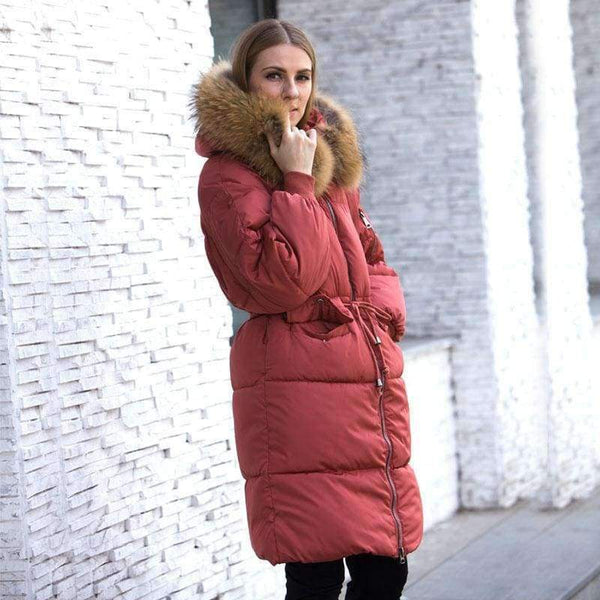 Planet Gates Jacket Women 2018 Female Parka With Large Real Raccoon Fur Hooded Coats And Jackets Thick Warm Parkas Outwear Plus Size