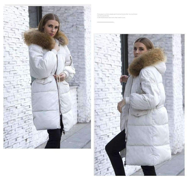 Planet Gates Jacket Women 2018 Female Parka With Large Real Raccoon Fur Hooded Coats And Jackets Thick Warm Parkas Outwear Plus Size