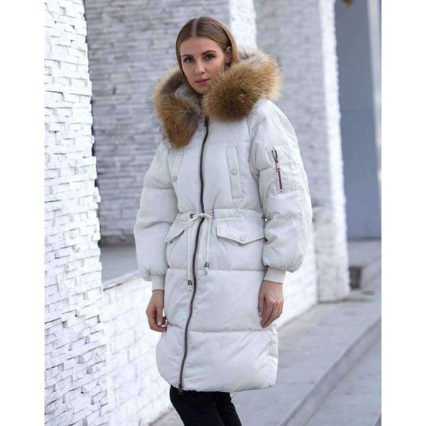 Planet Gates Jacket Women 2018 Female Parka With Large Real Raccoon Fur Hooded Coats And Jackets Thick Warm Parkas Outwear Plus Size