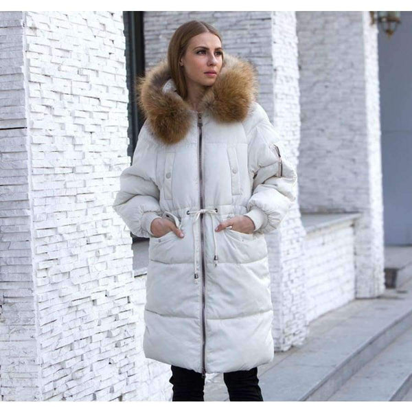 Planet Gates Jacket Women 2018 Female Parka With Large Real Raccoon Fur Hooded Coats And Jackets Thick Warm Parkas Outwear Plus Size