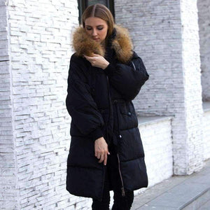 Planet Gates Jacket Women 2018 Female Parka With Large Real Raccoon Fur Hooded Coats And Jackets Thick Warm Parkas Outwear Plus Size
